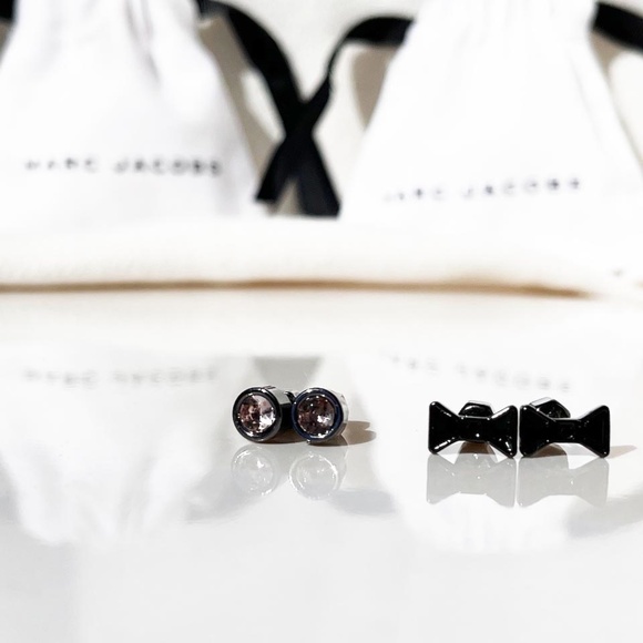 MARC JACOBS Turn-Lock Station Necklace & 2 Stud Earrings NWOT - Picture 12 of 13